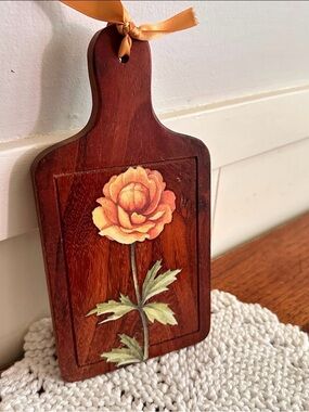Wooden Handpainted cutting board decor